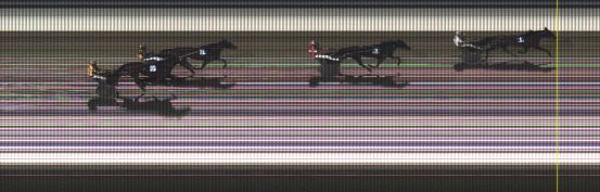 Målfoto for løp 2 på bane LE den 08.02.2016