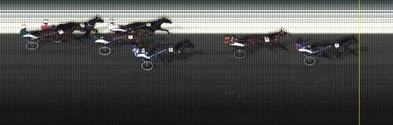 Målfoto for løp 1 på bane LE den 07.03.2016