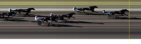 Målfoto for løp 1 på bane LE den 18.07.2016