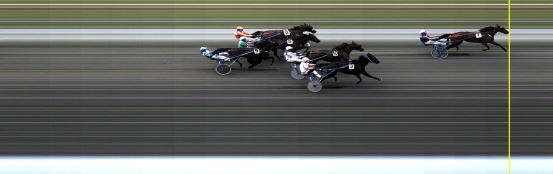 Målfoto for løp 1 på bane LE den 25.07.2016