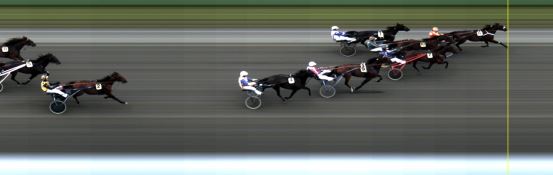 Målfoto for løp 1 på bane LE den 06.09.2016