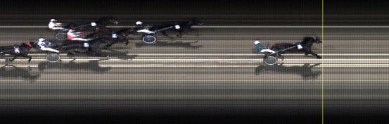 Målfoto for løp 2 på bane LE den 09.01.2017