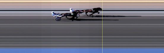 Målfoto for løp 1 på bane LE den 17.04.2017