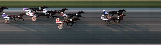 Målfoto for løp 9 på bane LE den 14.08.2017