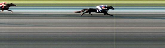 Målfoto for løp 2 på bane LE den 25.09.2017