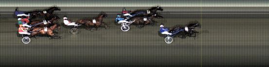 Målfoto for løp 1 på bane LE den 08.01.2018