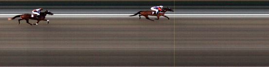 Målfoto for løp 5 på bane LE den 01.04.2018