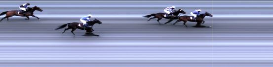 Målfoto for løp 1 på bane LE den 07.04.2018