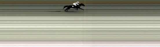 Målfoto for løp 2 på bane LE den 23.04.2018