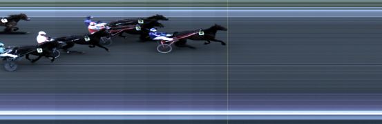 Målfoto for løp 1 på bane LE den 11.06.2018