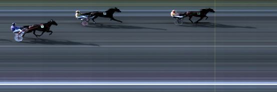 Målfoto for løp 1 på bane LE den 14.07.2018