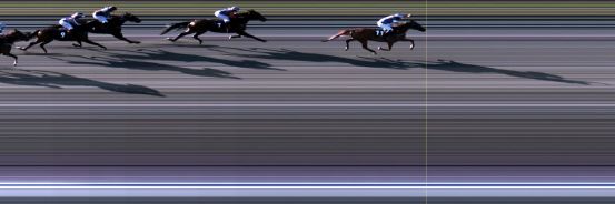 Målfoto for løp 5 på bane LE den 23.07.2018