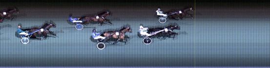 Målfoto for løp 8 på bane LE den 03.09.2018