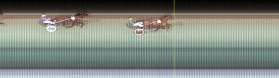 Målfoto for løp 1 på bane LE den 08.10.2018