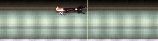 Målfoto for løp 3 på bane LE den 08.10.2018