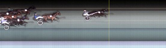 Målfoto for løp 7 på bane LE den 08.10.2018