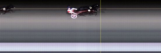 Målfoto for løp 1 på bane LE den 20.10.2018