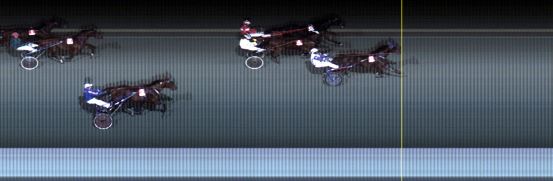 Målfoto for løp 3 på bane LE den 20.10.2018