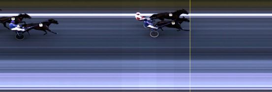 Målfoto for løp 1 på bane LE den 25.10.2018