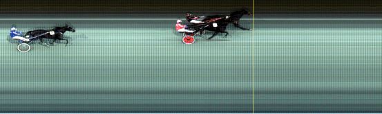 Målfoto for løp 1 på bane LE den 24.11.2018