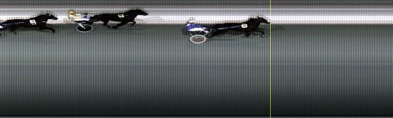 Målfoto for løp 1 på bane LE den 17.12.2018