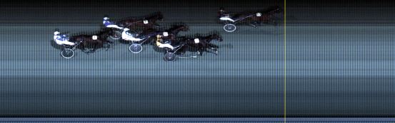 Målfoto for løp 1 på bane LE den 25.02.2019