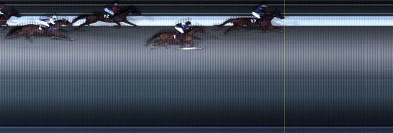 Målfoto for løp 3 på bane LE den 18.03.2019