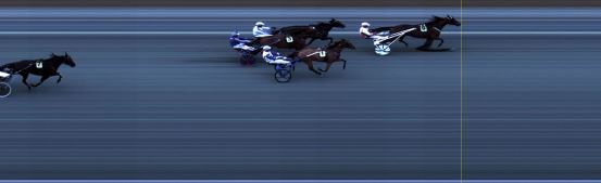 Målfoto for løp 1 på bane LE den 07.04.2019