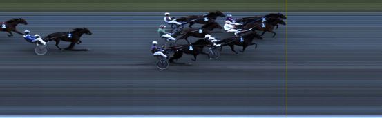 Målfoto for løp 2 på bane LE den 21.06.2019