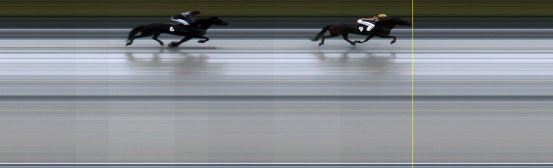 Målfoto for løp 1 på bane LE den 15.07.2019