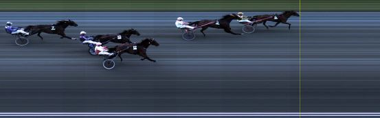 Målfoto for løp 6 på bane LE den 22.07.2019