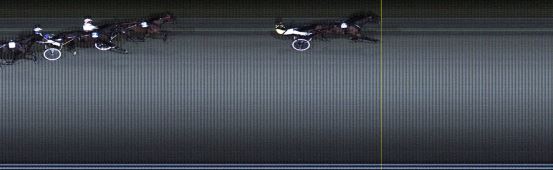 Målfoto for løp 2 på bane LE den 07.10.2019