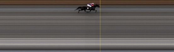 Målfoto for løp 1 på bane LE den 23.11.2019