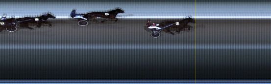 Målfoto for løp 1 på bane LE den 09.12.2019