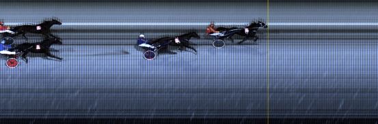 Målfoto for løp 3 på bane LE den 09.12.2019