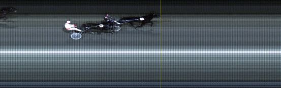 Målfoto for løp 1 på bane LE den 10.02.2020