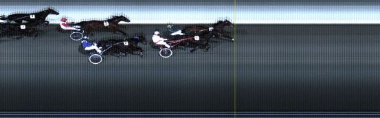 Målfoto for løp 1 på bane LE den 02.03.2020