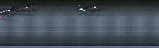 Målfoto for løp 1 på bane LE den 12.10.2020