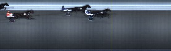 Målfoto for løp 1 på bane LE den 08.02.2021