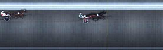 Målfoto for løp 2 på bane LE den 08.02.2021