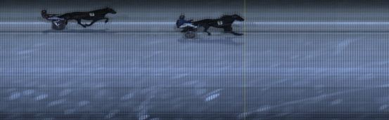 Målfoto for løp 1 på bane LE den 08.03.2021