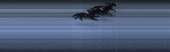 Målfoto for løp 2 på bane LE den 08.03.2021