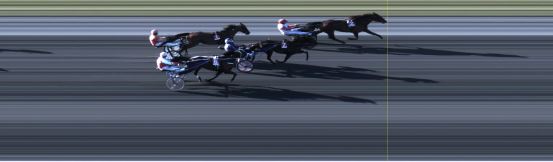 Målfoto for løp 3 på bane LE den 09.08.2021