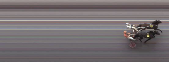 Målfoto for løp 1 på bane MO den 08.04.2014