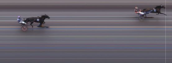 Målfoto for løp 2 på bane MO den 08.04.2014