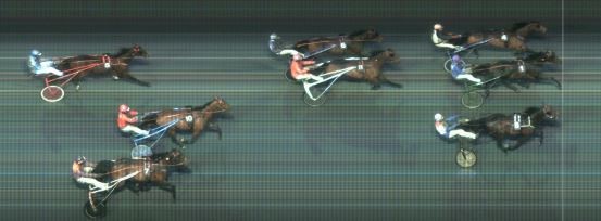 Målfoto for løp 6 på bane MO den 08.04.2014