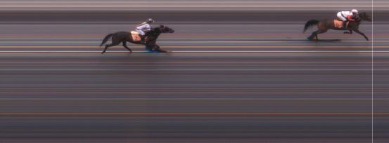 Målfoto for løp 10 på bane MO den 17.04.2014