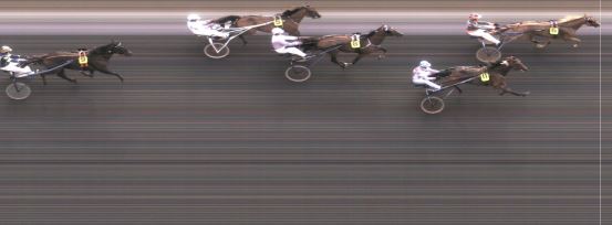 Målfoto for løp 1 på bane MO den 24.08.2014