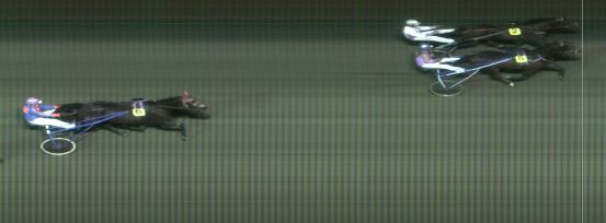 Målfoto for løp 1 på bane MO den 13.01.2015