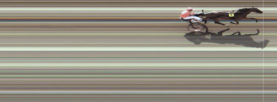 Målfoto for løp 1 på bane MO den 15.08.2015